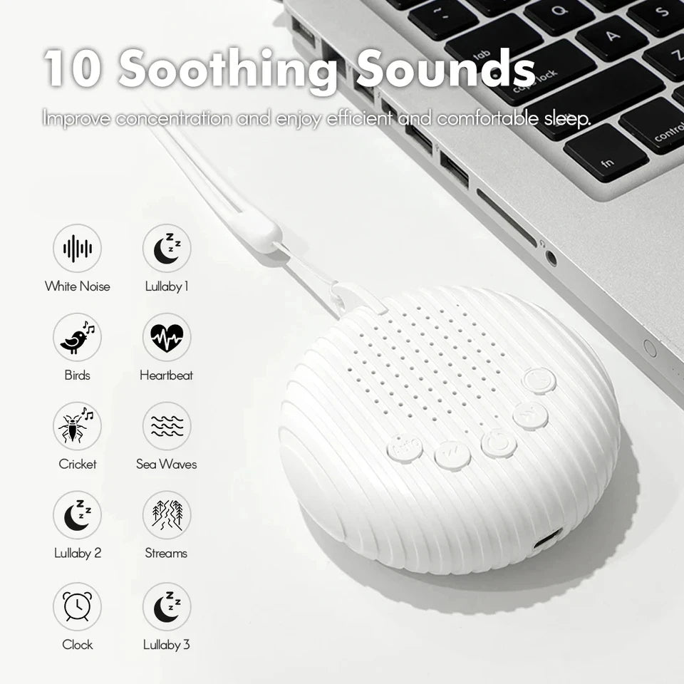Maquina De Sonido Blanco Portatil Para Bebe